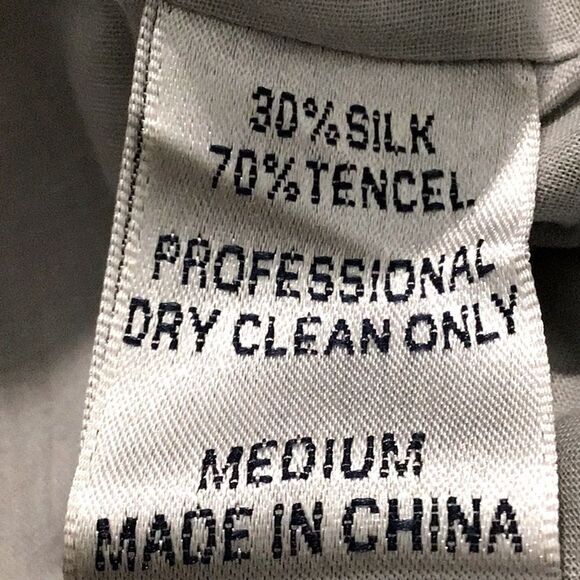 Blue Tassel Collection Gray Gold Metallic Silk Blend Embroidered Medallion Skirt - Picture 16 of 16